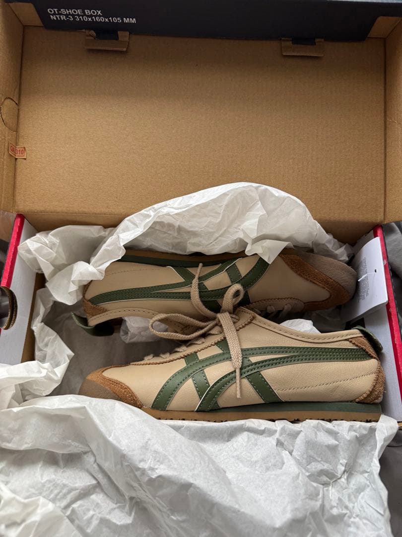 Onitsuka Tiger Mexico 66 ベージュ グリーン