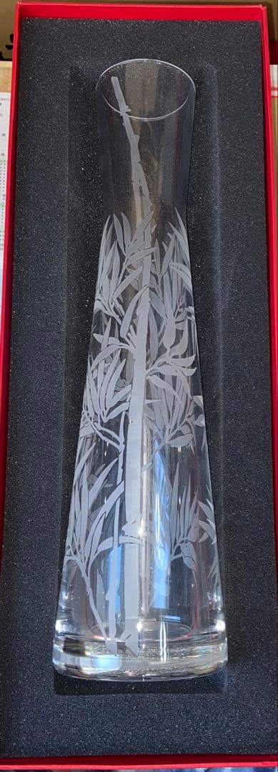 バカラ 草文花　花瓶　フラワーベース　大型サイズ