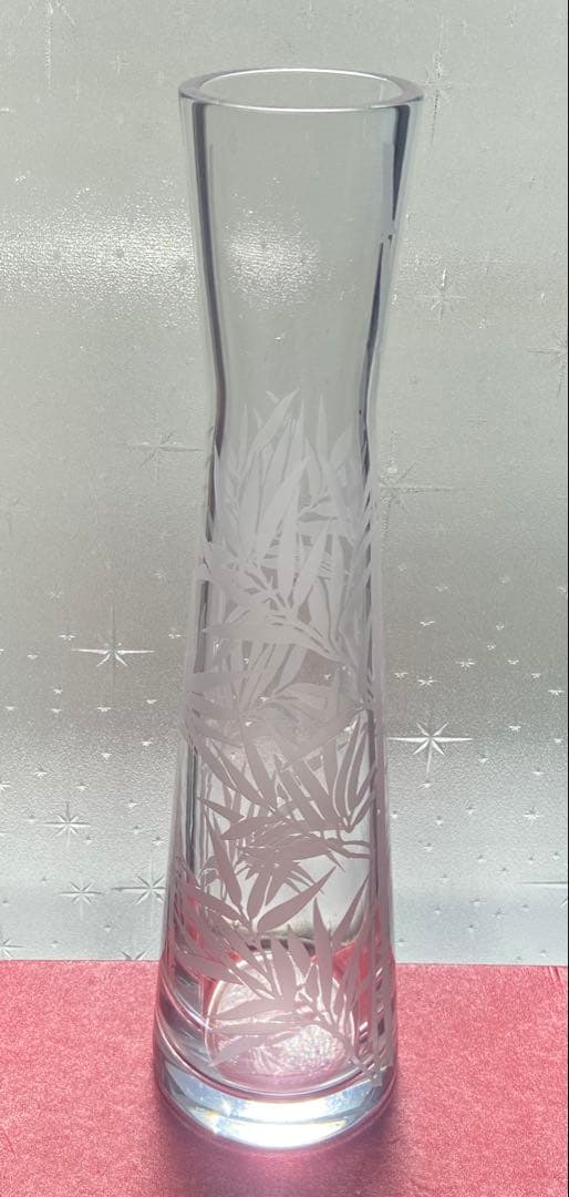 バカラ 草文花　花瓶　フラワーベース　大型サイズ