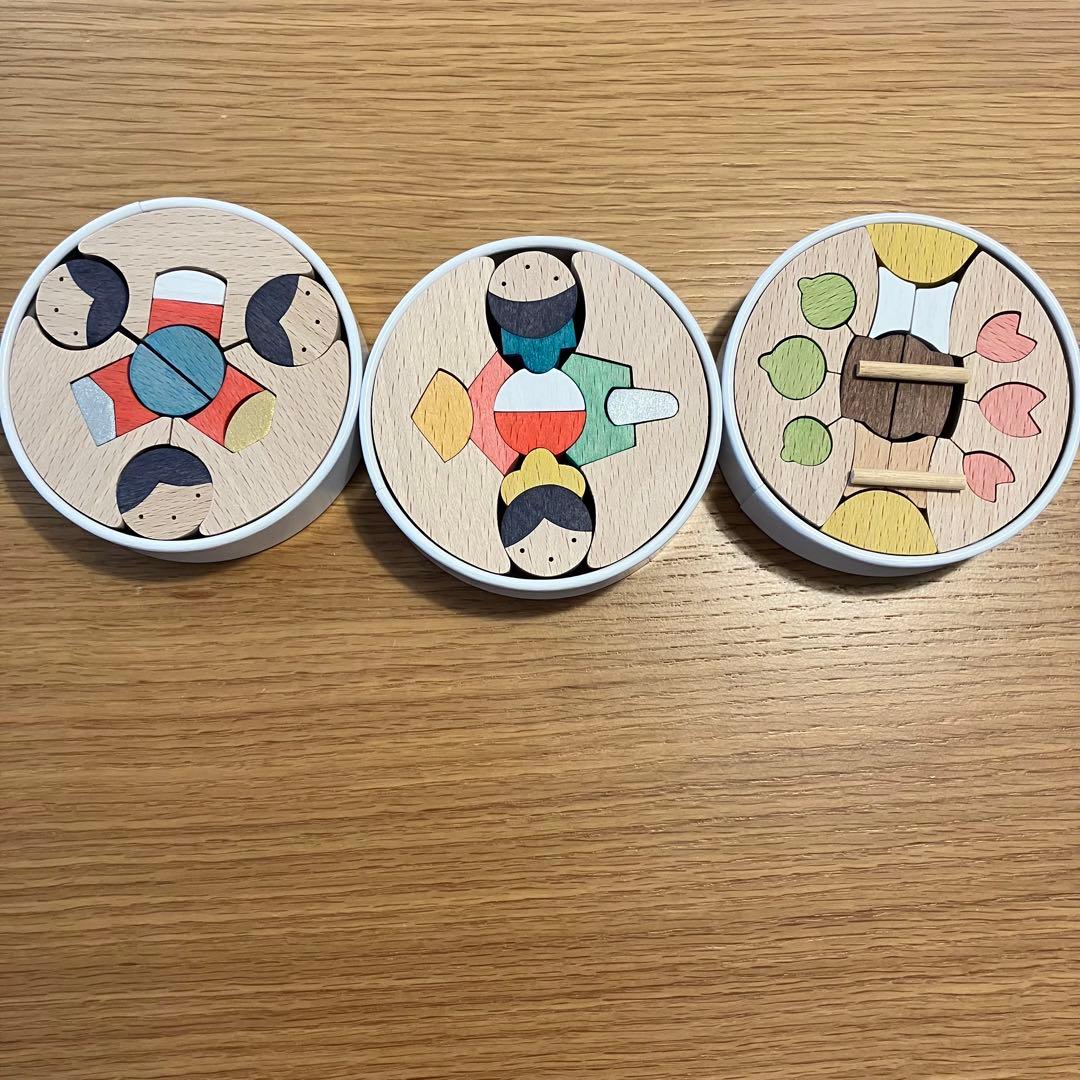 小黒三郎／銀杏円びな三段飾り