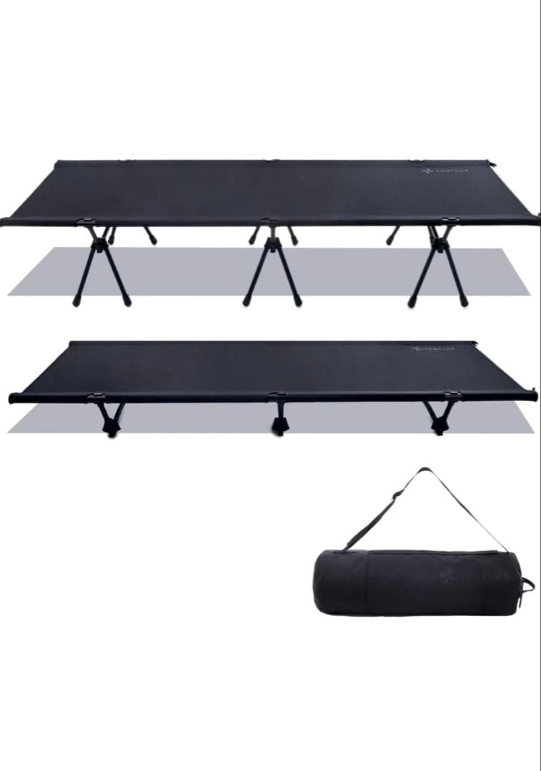 【美品】VENTLAX 2WAY アジャスタブル コット　オールブラック