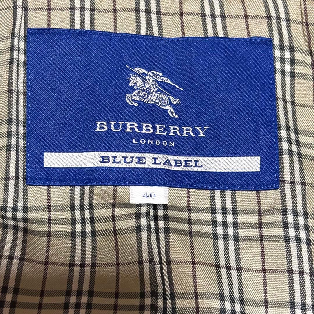 BURBERRY LONDON BLUE LAVEL ノバチェックコート 40