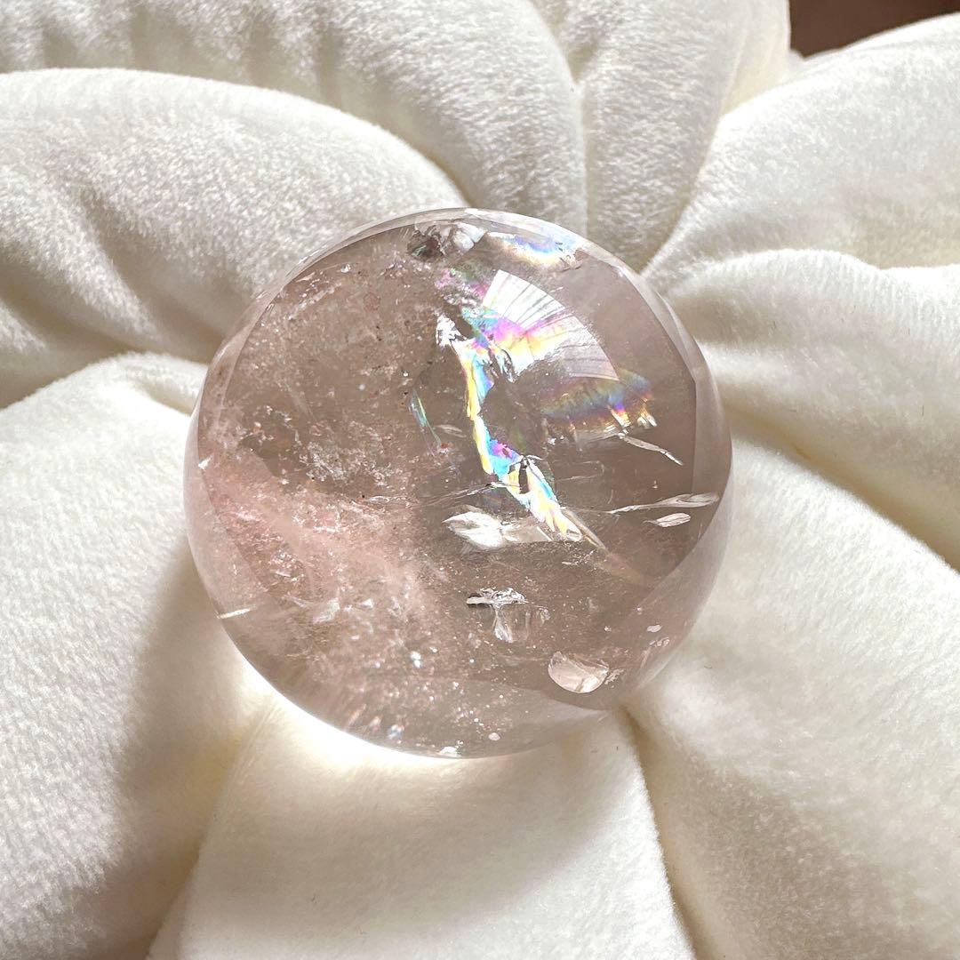 【極美✨】　ピンククォーツ　アゼツライト　天然石　スフィア