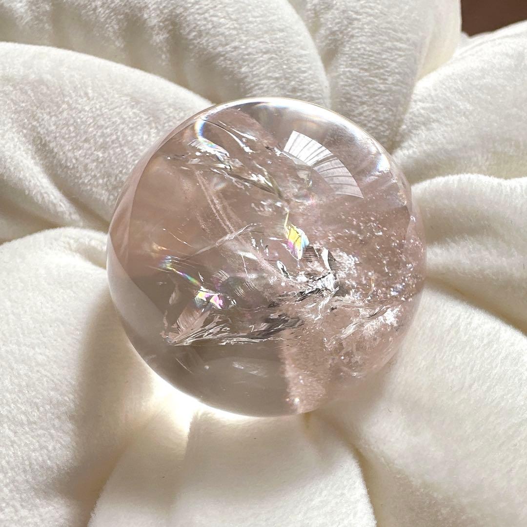 【極美✨】　ピンククォーツ　アゼツライト　天然石　スフィア