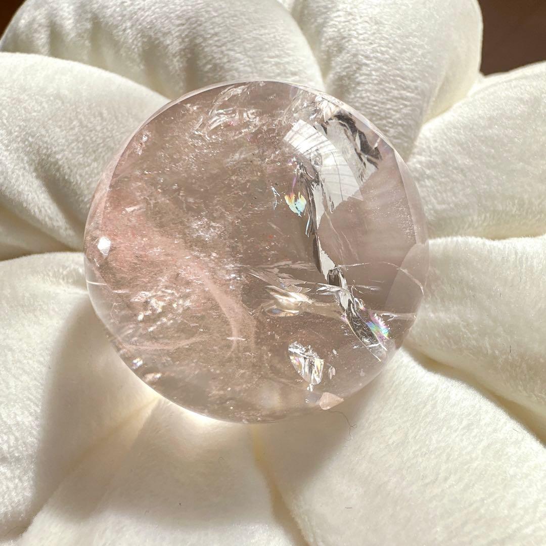【極美✨】　ピンククォーツ　アゼツライト　天然石　スフィア