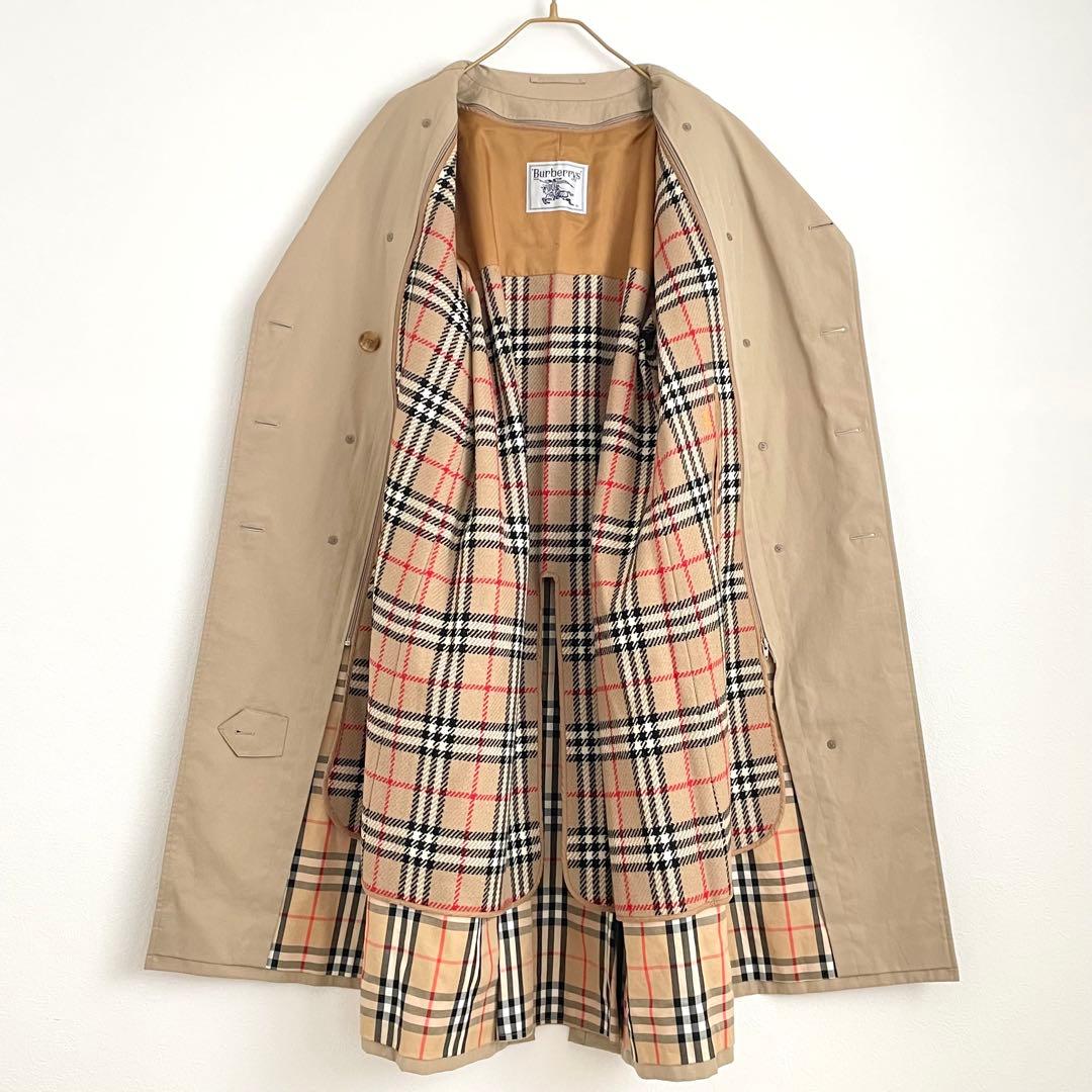 美品 Burberrys 11号 ノバチェック トレンチコート 着丈116cm