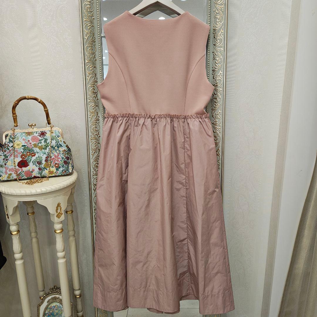 S221:美品❣️ショートジャケット＆ロングワンピース ツインセット ピンク