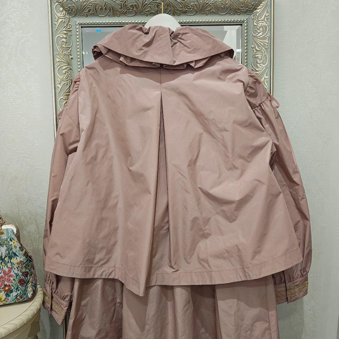 S221:美品❣️ショートジャケット＆ロングワンピース ツインセット ピンク