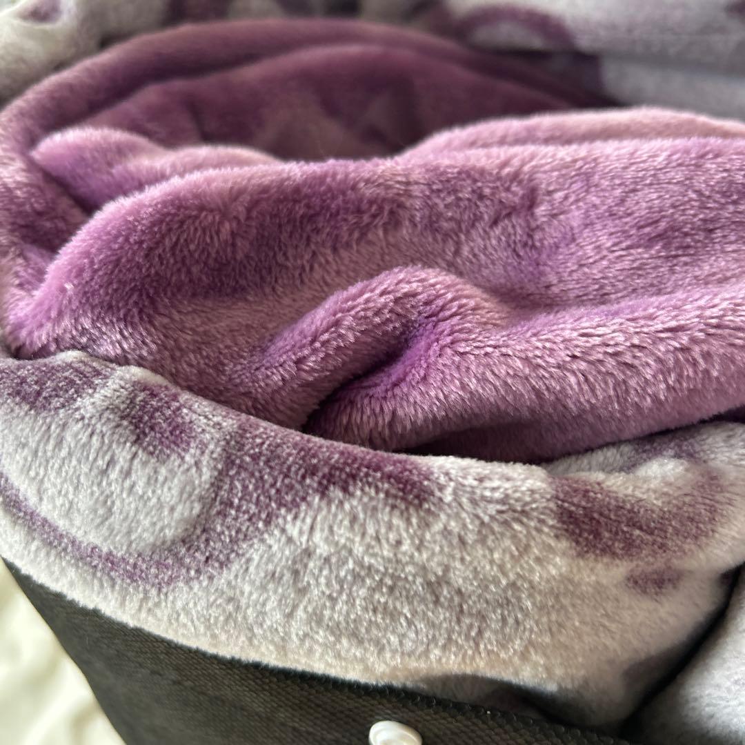 新品未使用品　希少なクイーンサイズ　西川　掛け布団カバー　ラベンダー色　フワフワ