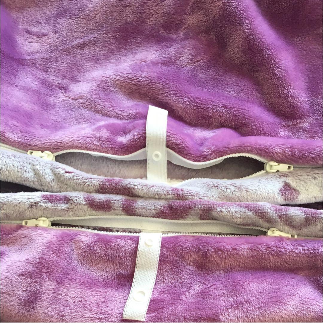 新品未使用品　希少なクイーンサイズ　西川　掛け布団カバー　ラベンダー色　フワフワ