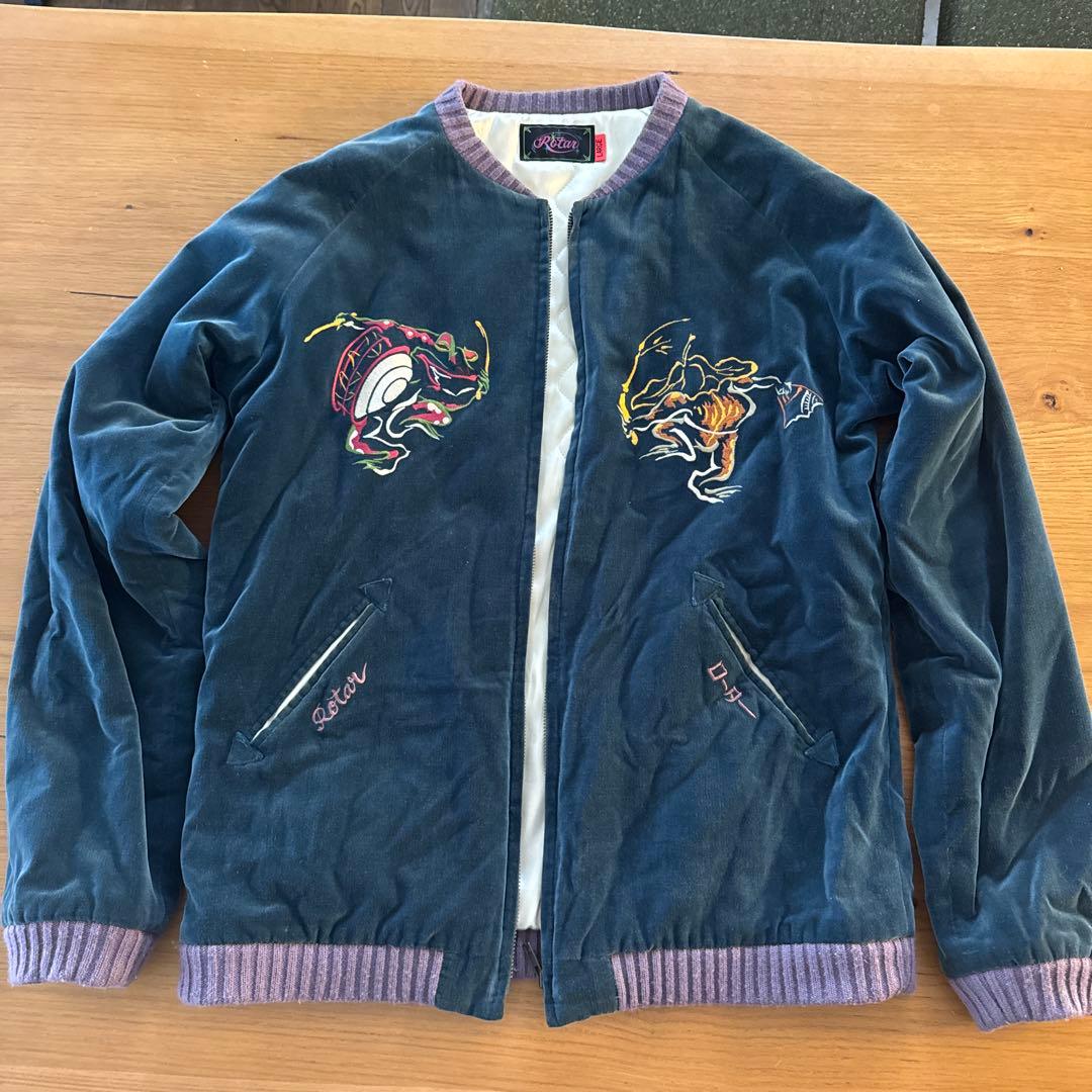 s*i様 日本製 ROTAR ローター スカジャン Lサイズ 初期 鳥獣戯画 別