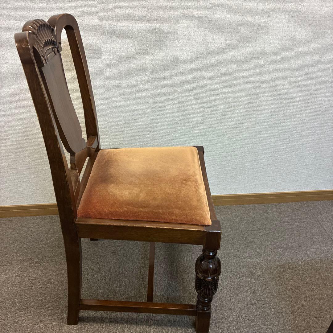 英国アンティーク椅子　バルボスレッグ