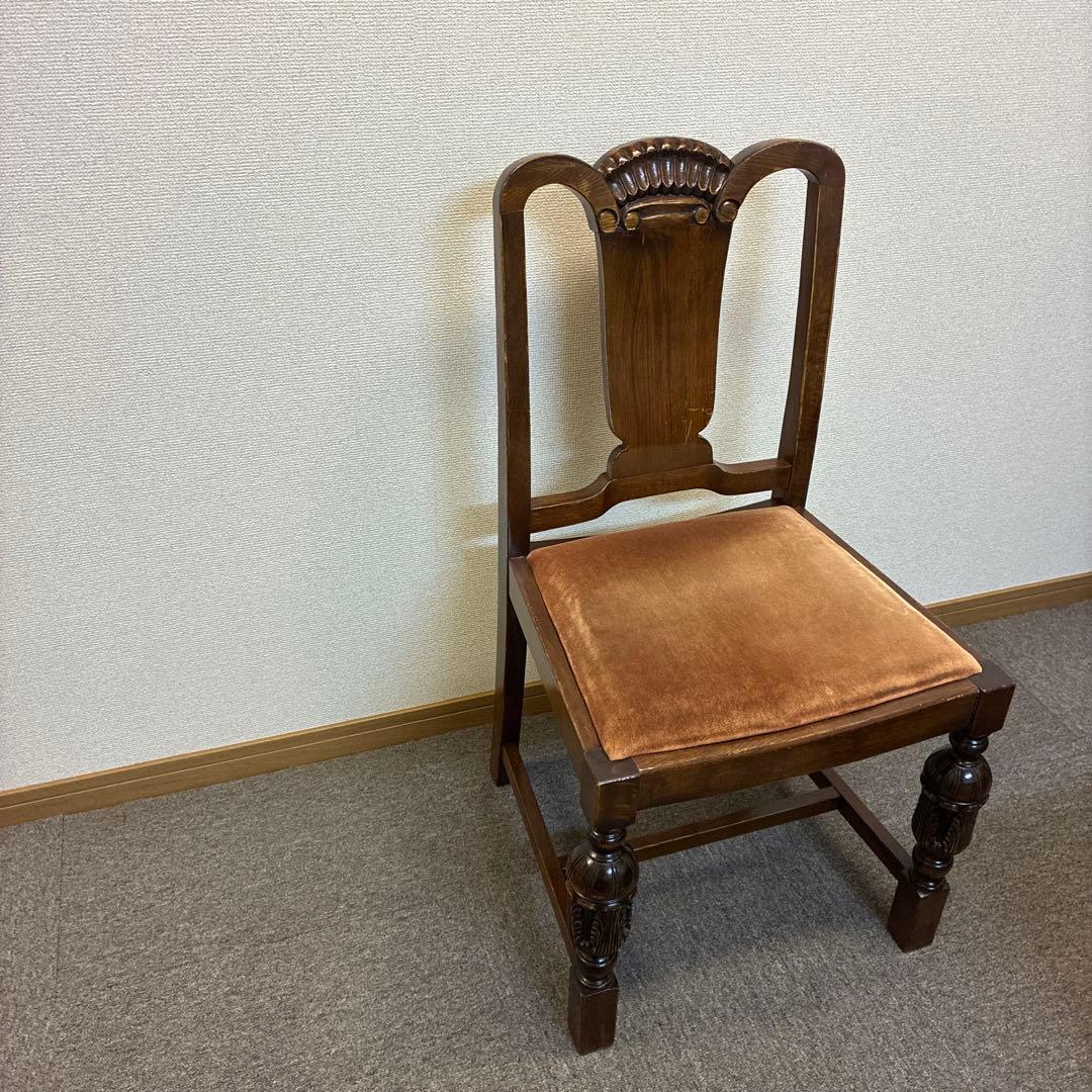 英国アンティーク椅子　バルボスレッグ