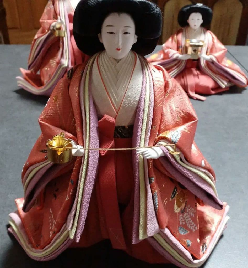 吉徳大光 雛人形 三人官女　初節句　ひな人形　お雛様　お内裏様　ひな祭り