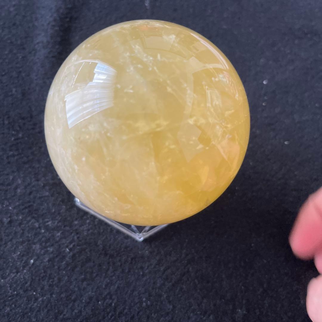 ぼ*)様 希少非加熱シトリンスフィア　安心台座付き！
