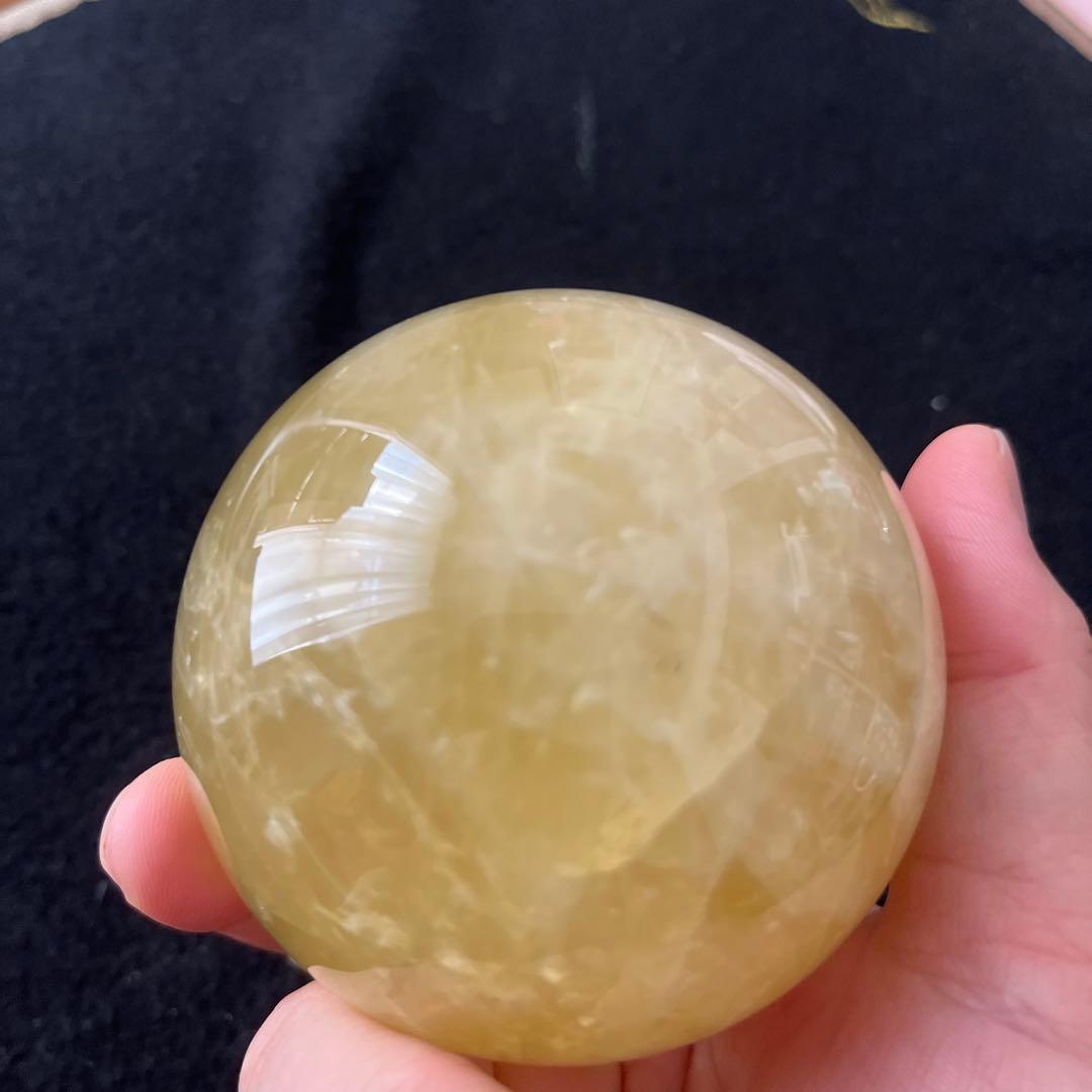 ぼ*)様 希少非加熱シトリンスフィア　安心台座付き！