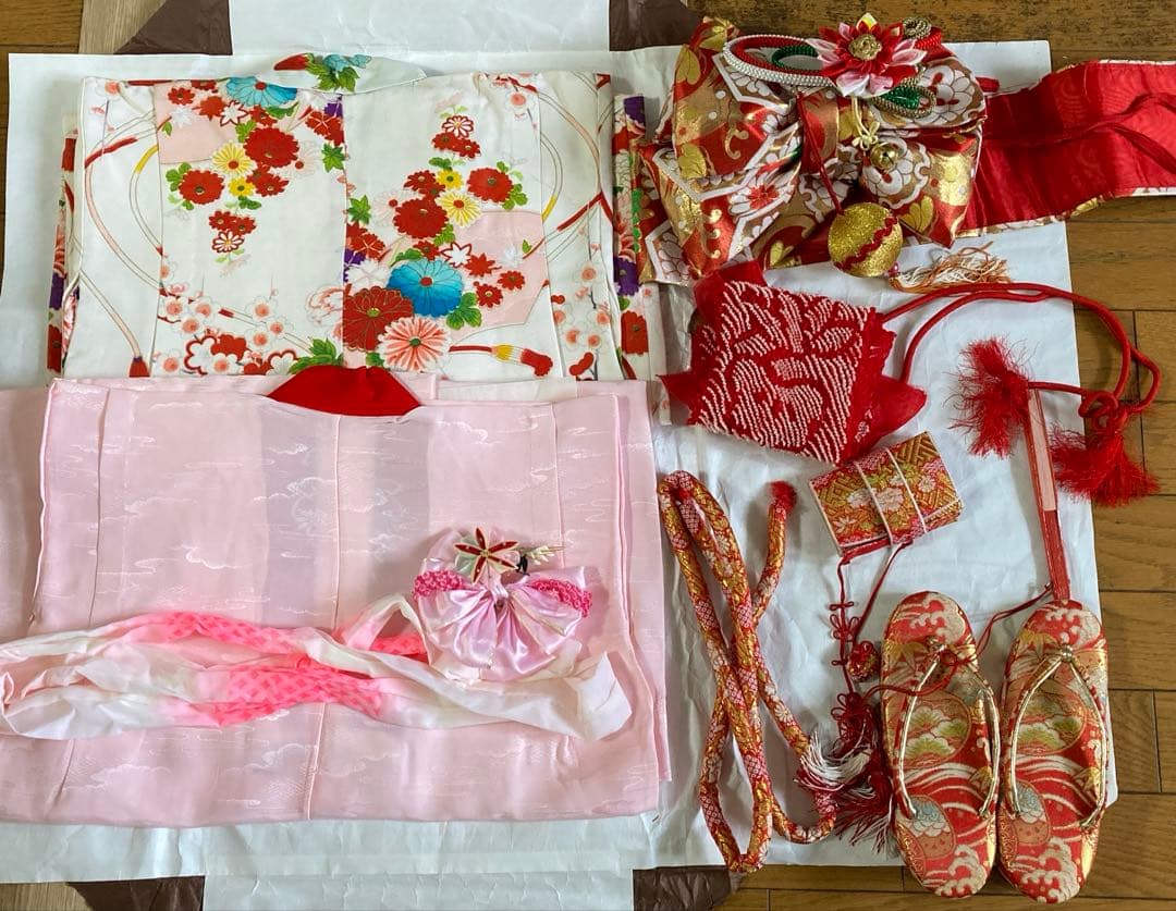 七五三 7歳着物セット 花柄