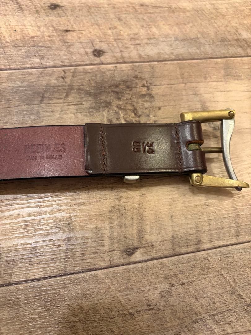 NEEDLES QUICK RELEASE BELT スタッズ付き　レザーベルト
