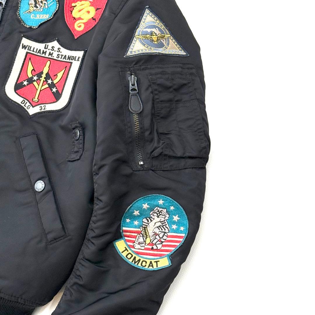 アヴィレックス MA-1 TOP GUN 限定 M ブラック