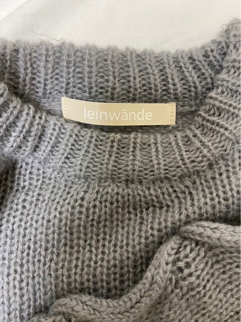 Leinwande ニットセーター グレー 長袖
