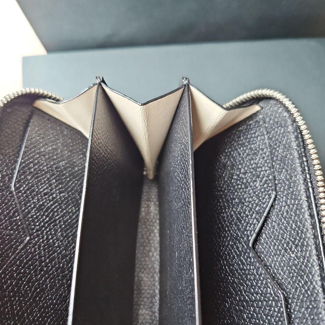 Valextra ブラック ミニウォレット