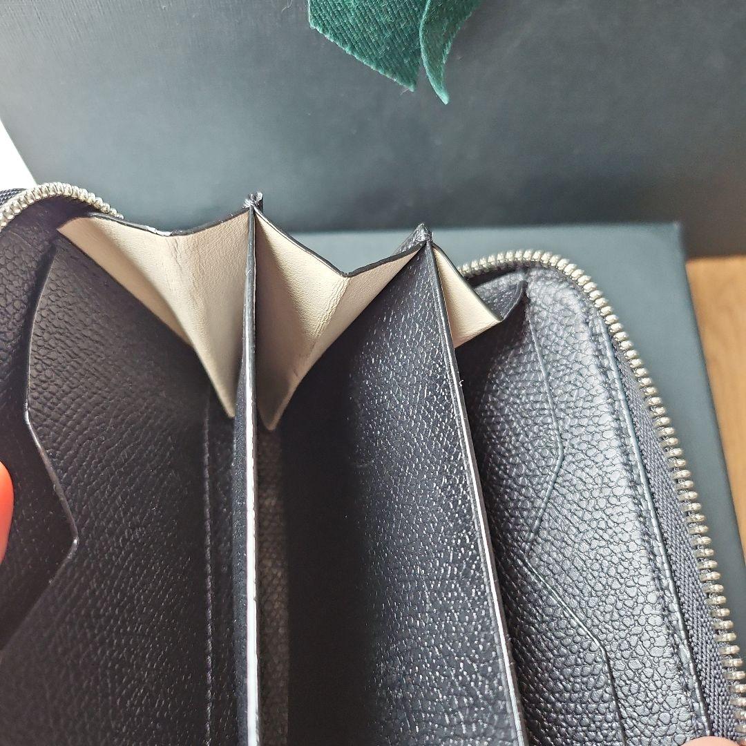 Valextra ブラック ミニウォレット