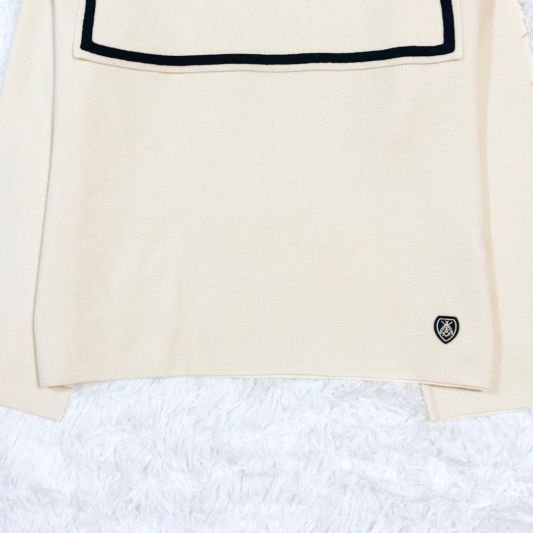 【いちごカレー】【新品未使用】オーシバル　セーラーカラーニット　ロゴ刺繍