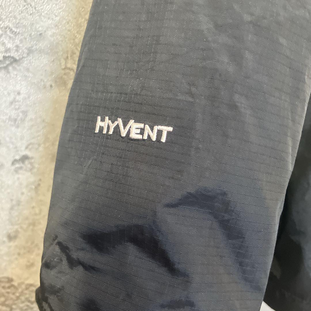 ザノースフェイス　ハイベント　マウンテンパーカー　ナイロン　黒×青　メンズXXL