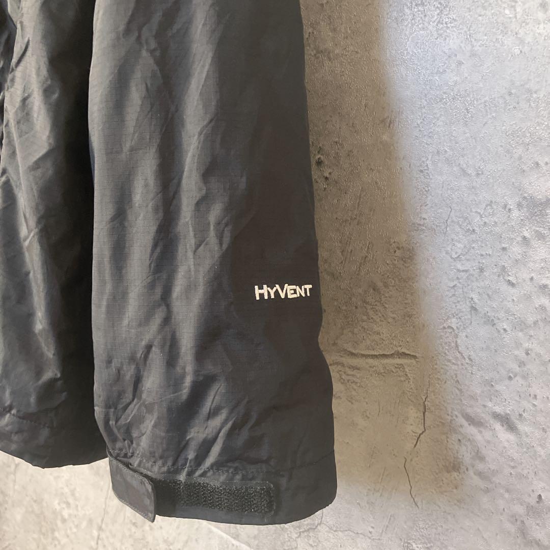 ザノースフェイス　ハイベント　マウンテンパーカー　ナイロン　黒×青　メンズXXL