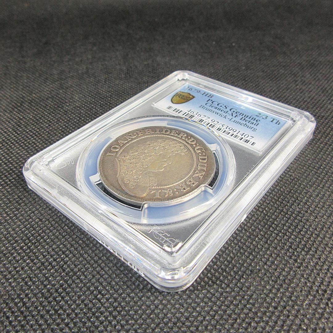1679 ドイツ 2/3 ターラー 銀貨 PCGS ブラウンシュヴァイク 