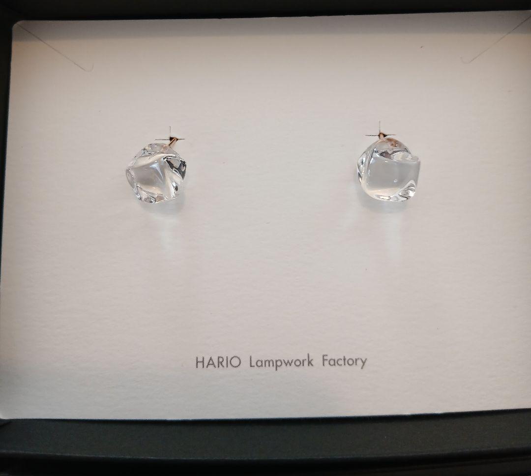HARIO Lampwork Factory ピアス フロート K10
