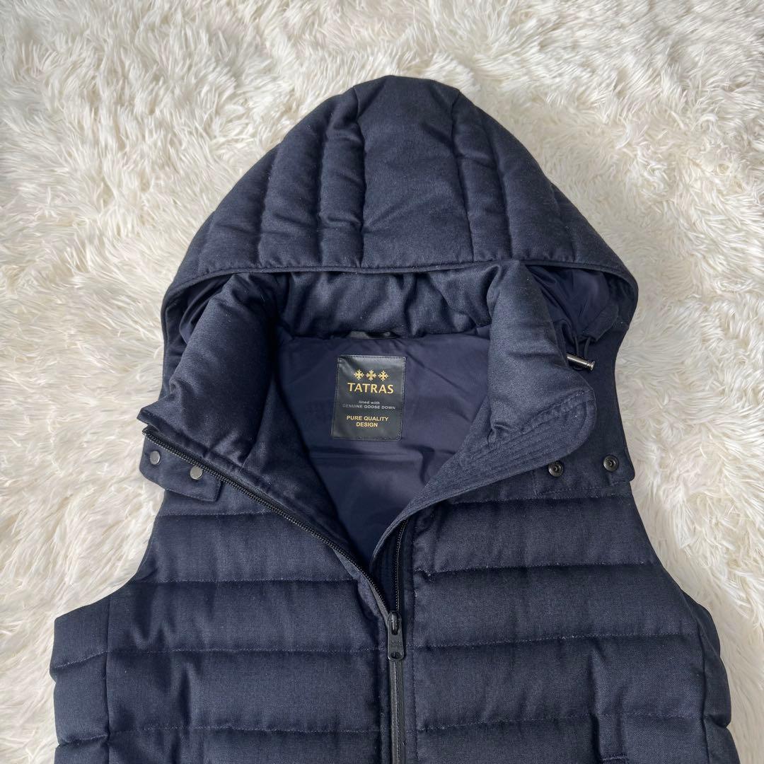 タトラス GIOCONDA ダウンベスト 2way 紺　ネイビー 03