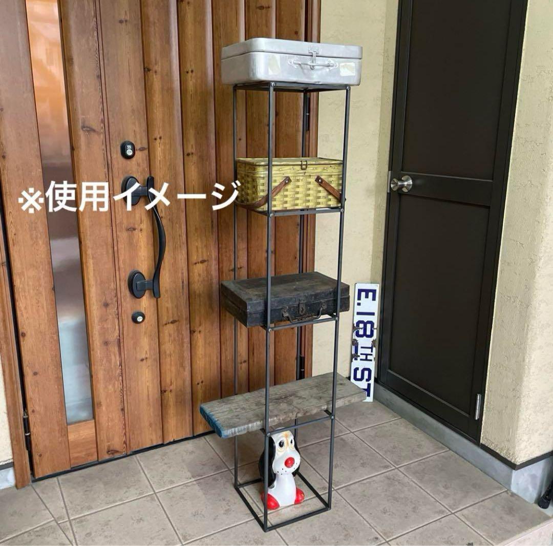 インダストリアル アイアン ラック シェルフ 1点 シャビー 店舗什器（Ｂ）