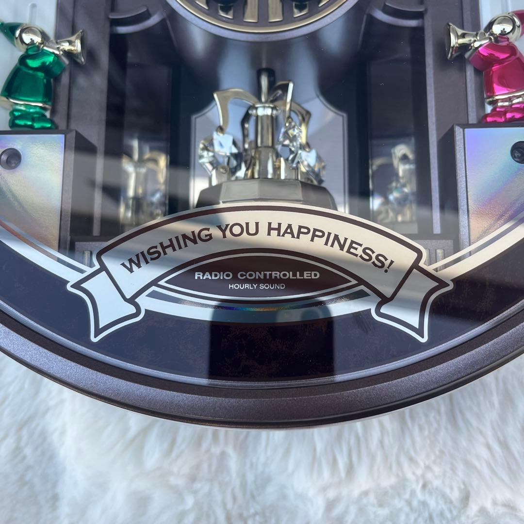 【美品】RHYTHMスモールワールドアルディ 4MN545RH からくり時計