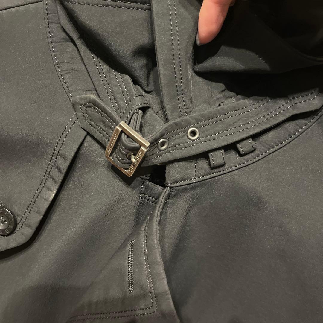 H*M様 ブラック トレンチコート ウエス