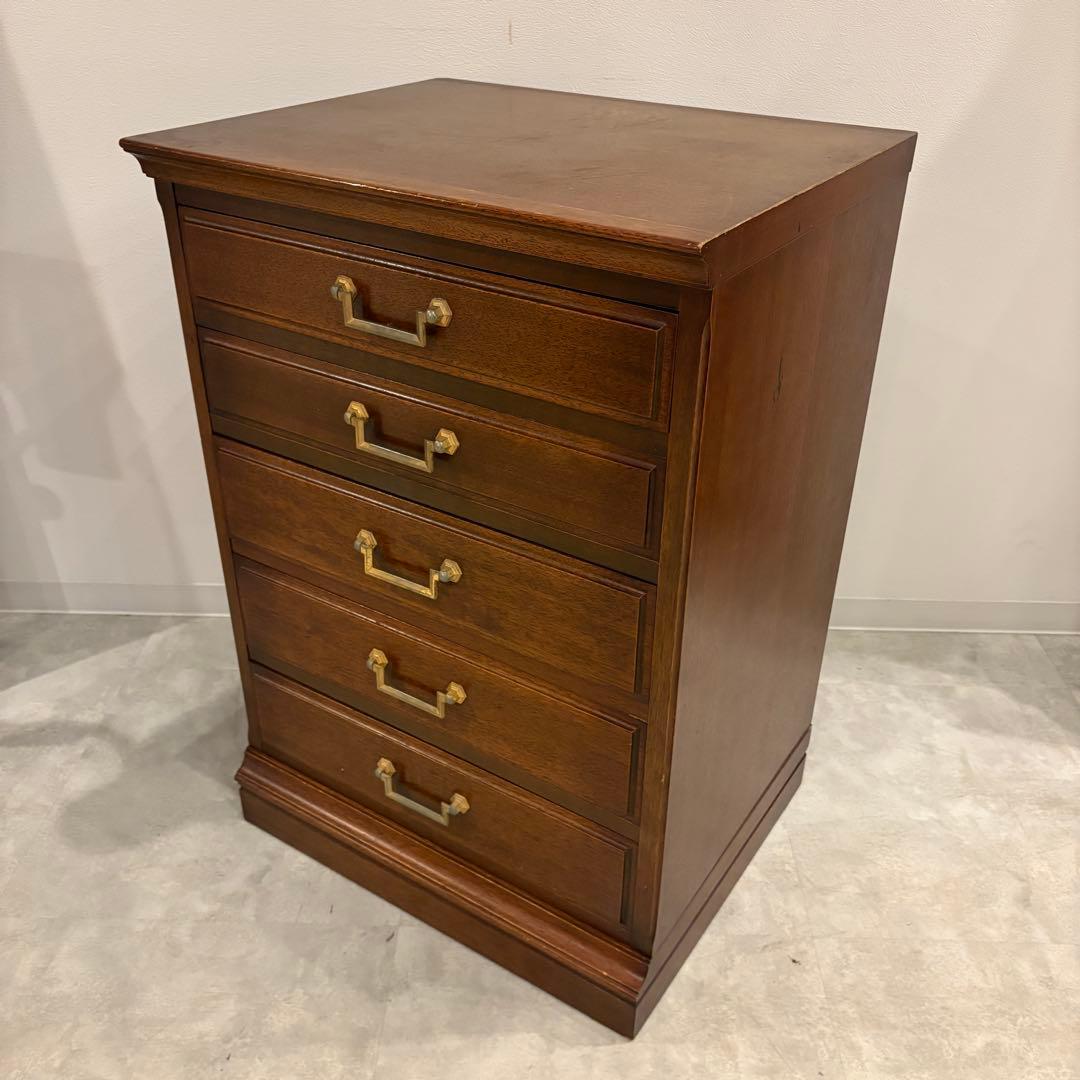 maruni 木製チェスト　５段　引き出し　シンプル　マルニ　地中海シリーズ