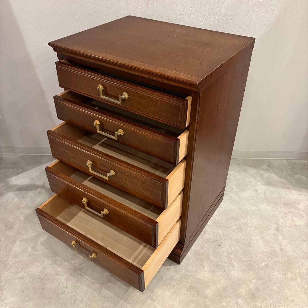 maruni 木製チェスト　５段　引き出し　シンプル　マルニ　地中海シリーズ