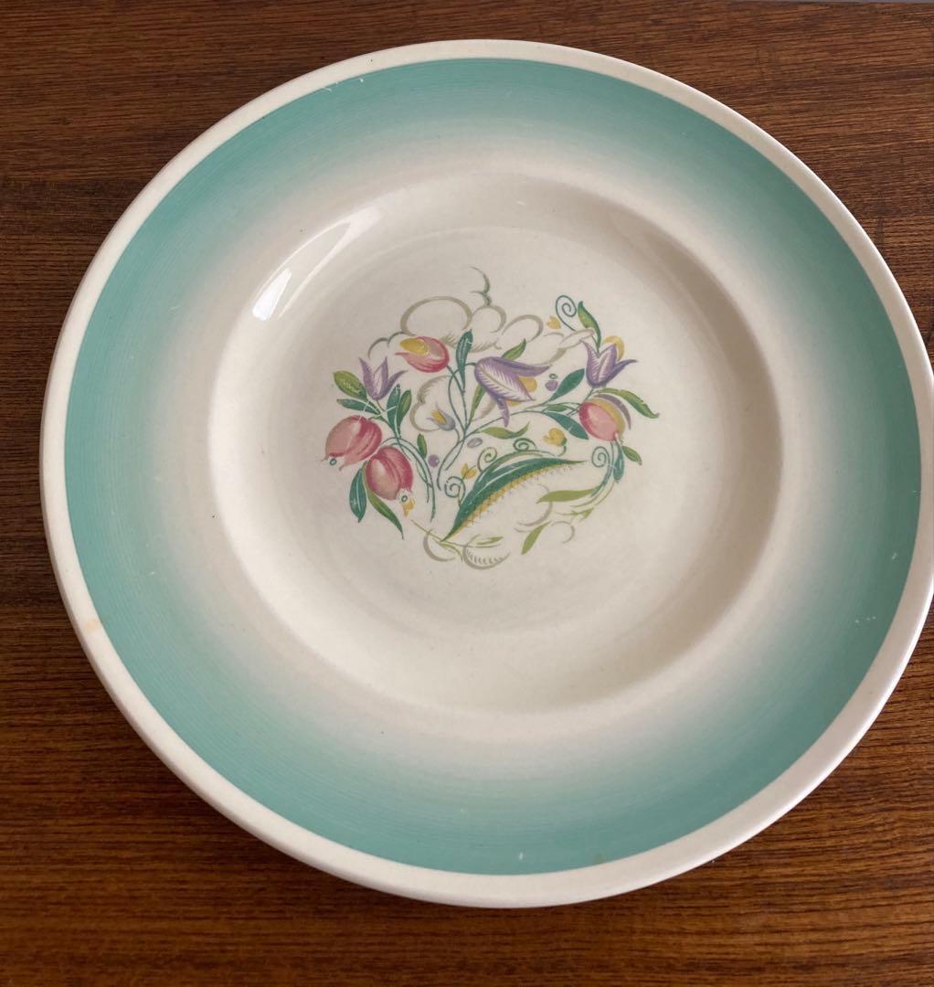 スージー・クーパー　ドレスデンスプレイ　プレート 3枚セット 23cm 25cm