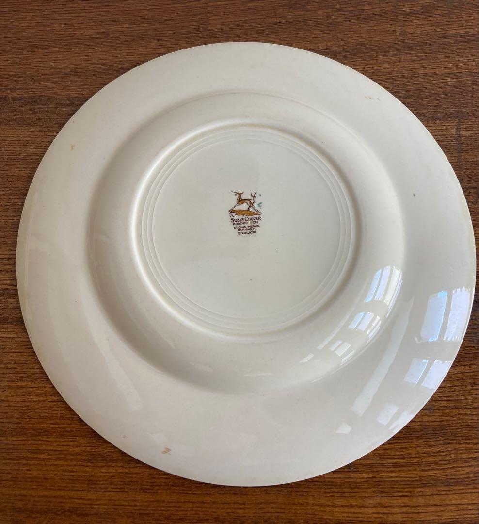 スージー・クーパー　ドレスデンスプレイ　プレート 3枚セット 23cm 25cm