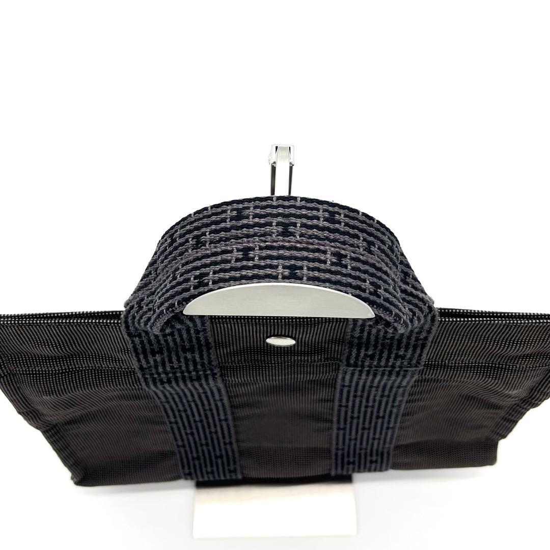 HERMES エルメス エールラインPM トート グレー 鍵2 カデナ