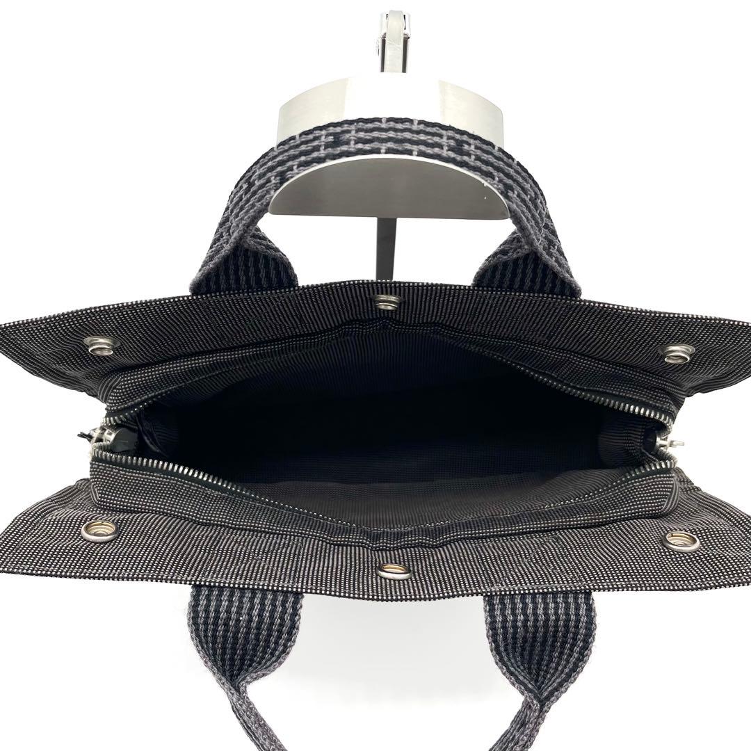 HERMES エルメス エールラインPM トート グレー 鍵2 カデナ