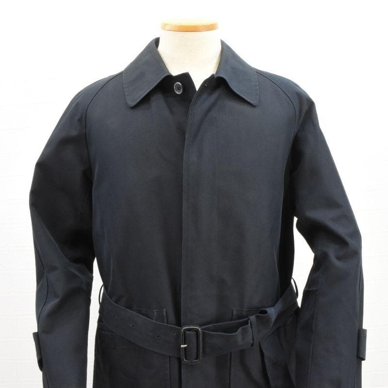 美品◇lacquer&C◇バルマカーンコート◇M-L◇ネイビー◇ロロピアーナ