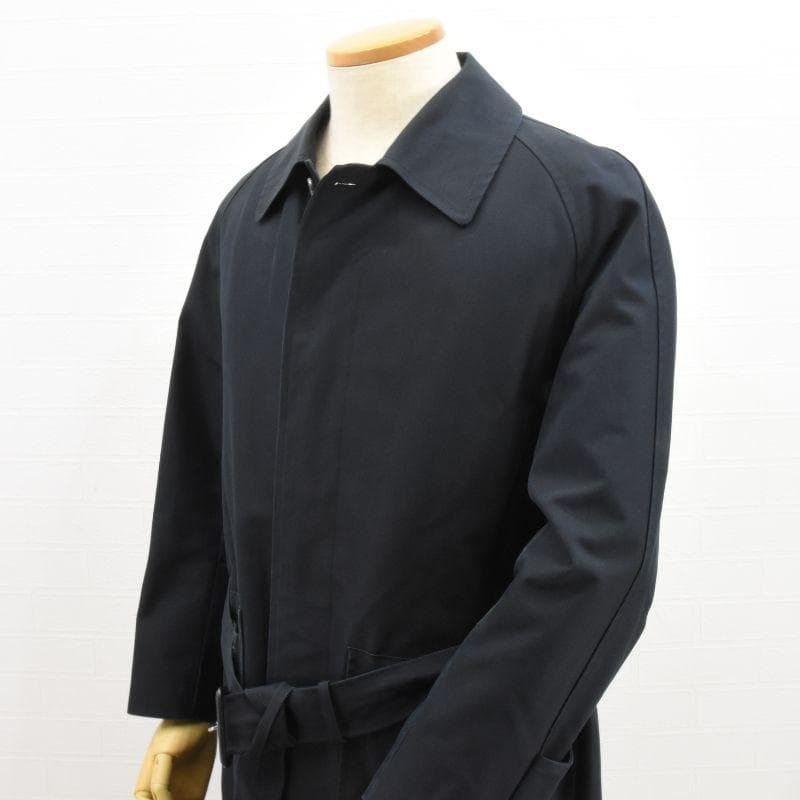 美品◇lacquer&C◇バルマカーンコート◇M-L◇ネイビー◇ロロピアーナ