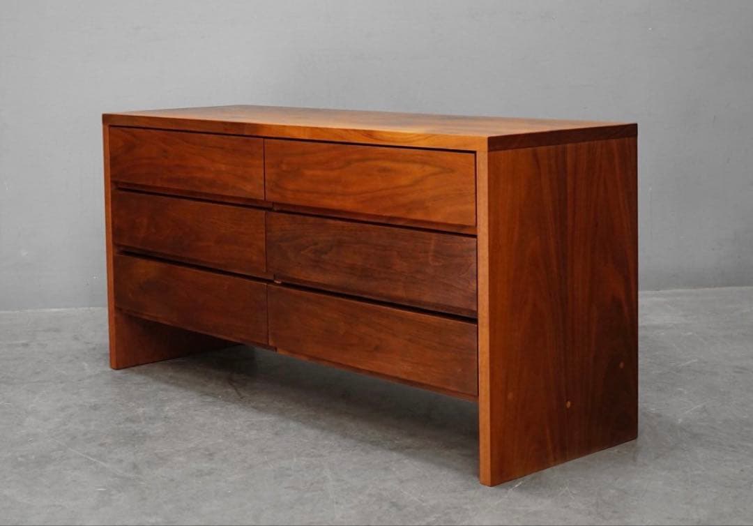 に*あ様 極美品 マスターウォール モアレス チェスト 2列3段 ウォールナット