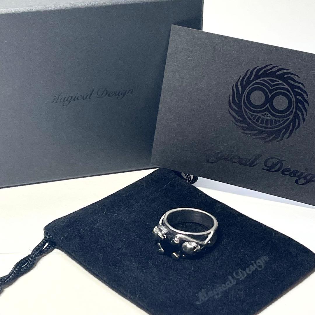 半額以下︎‼︎ ◆ほぼ新品♪ マジカルデザイン◆ジルコニアスカルリング◆42900円