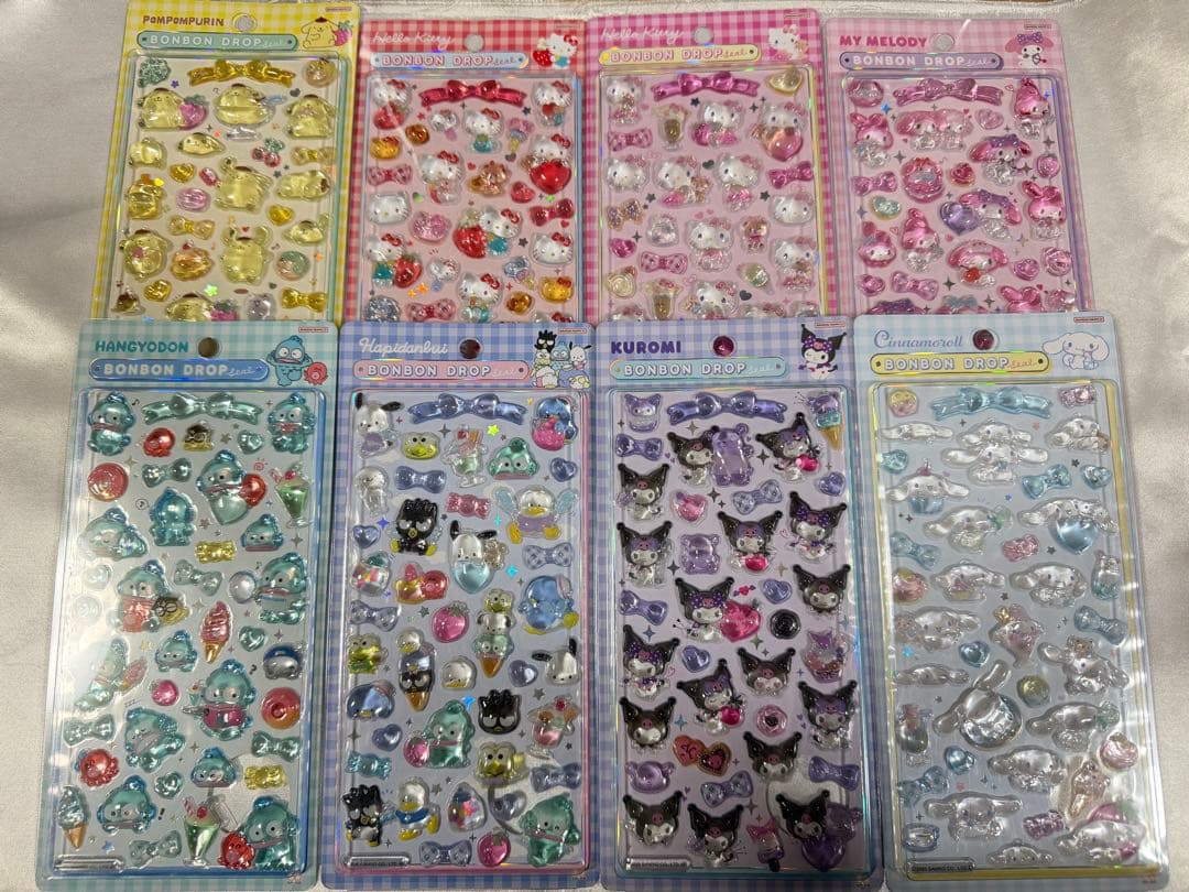 サンリオ ボンボンドロップシール 第2弾 8種類 コンプリート