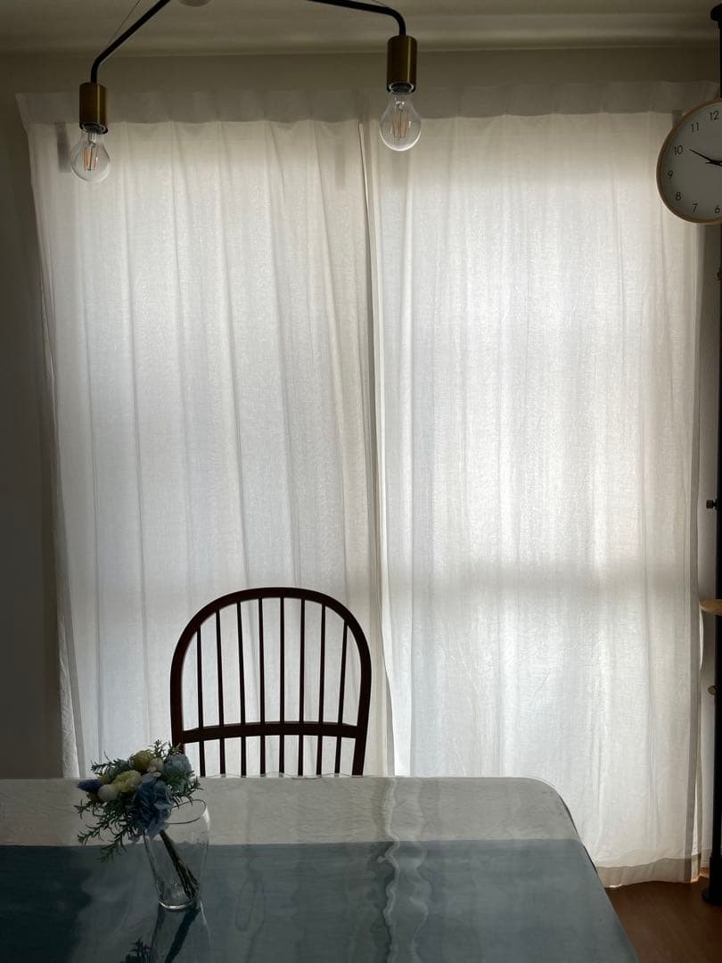 カーテン　無印良品　ノンプリーツ