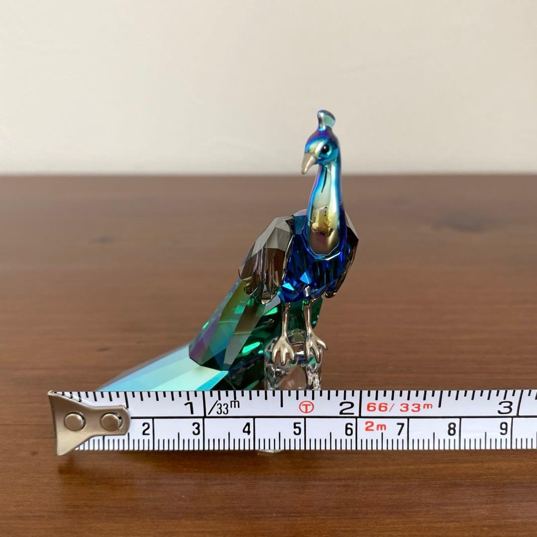 SWAROVSKI スワロフスキー クリスタル 孔雀 クジャク 置物