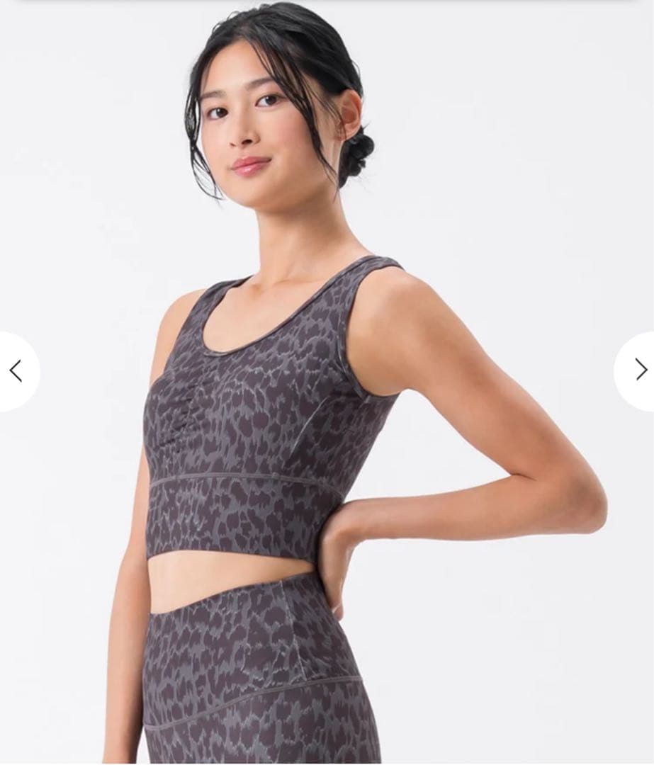 【SUKALA】ブラック　レオパードプリントブラトップ　Mサイズ