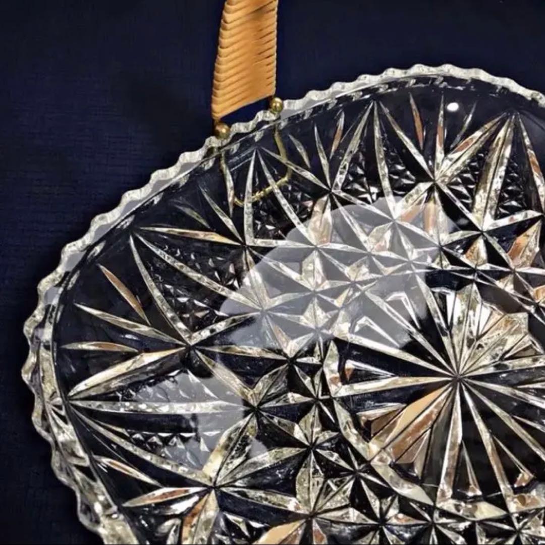 昭和レトロ デッドストックHOYA ガラス製 フルーツ皿 盛り皿